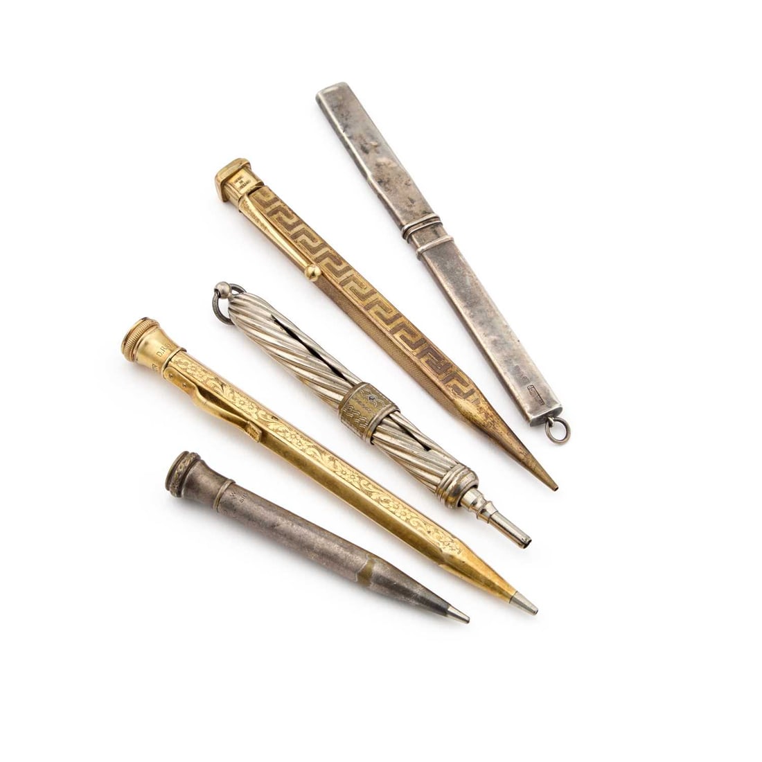 A GROUP OF FIVE PROPELLING PENCILS (1 of 1)