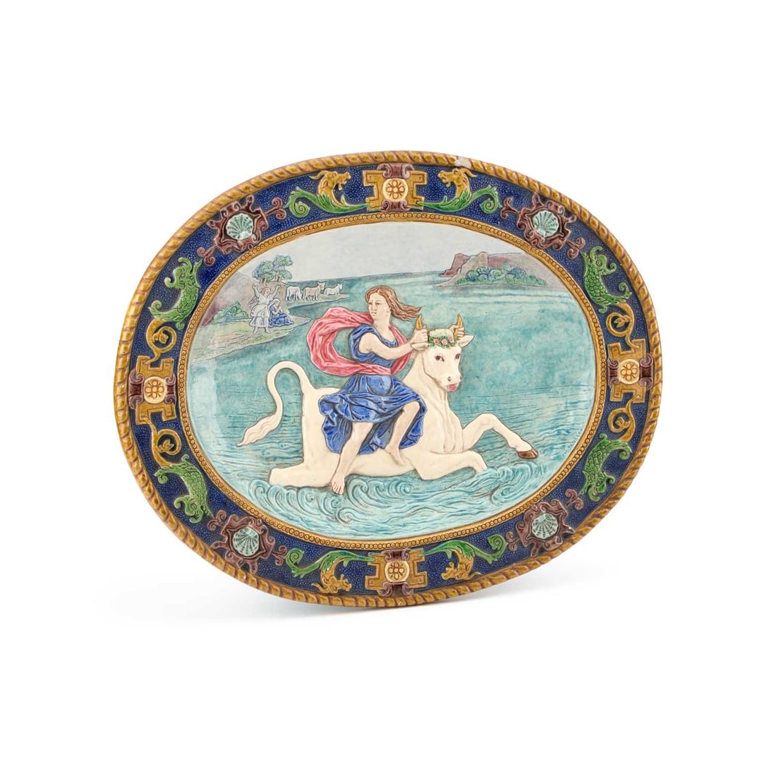 A FRENCH MAJOLICA CHARGER BY CHARLES JAUBERT, CIRCA 1880 (1 of 4)