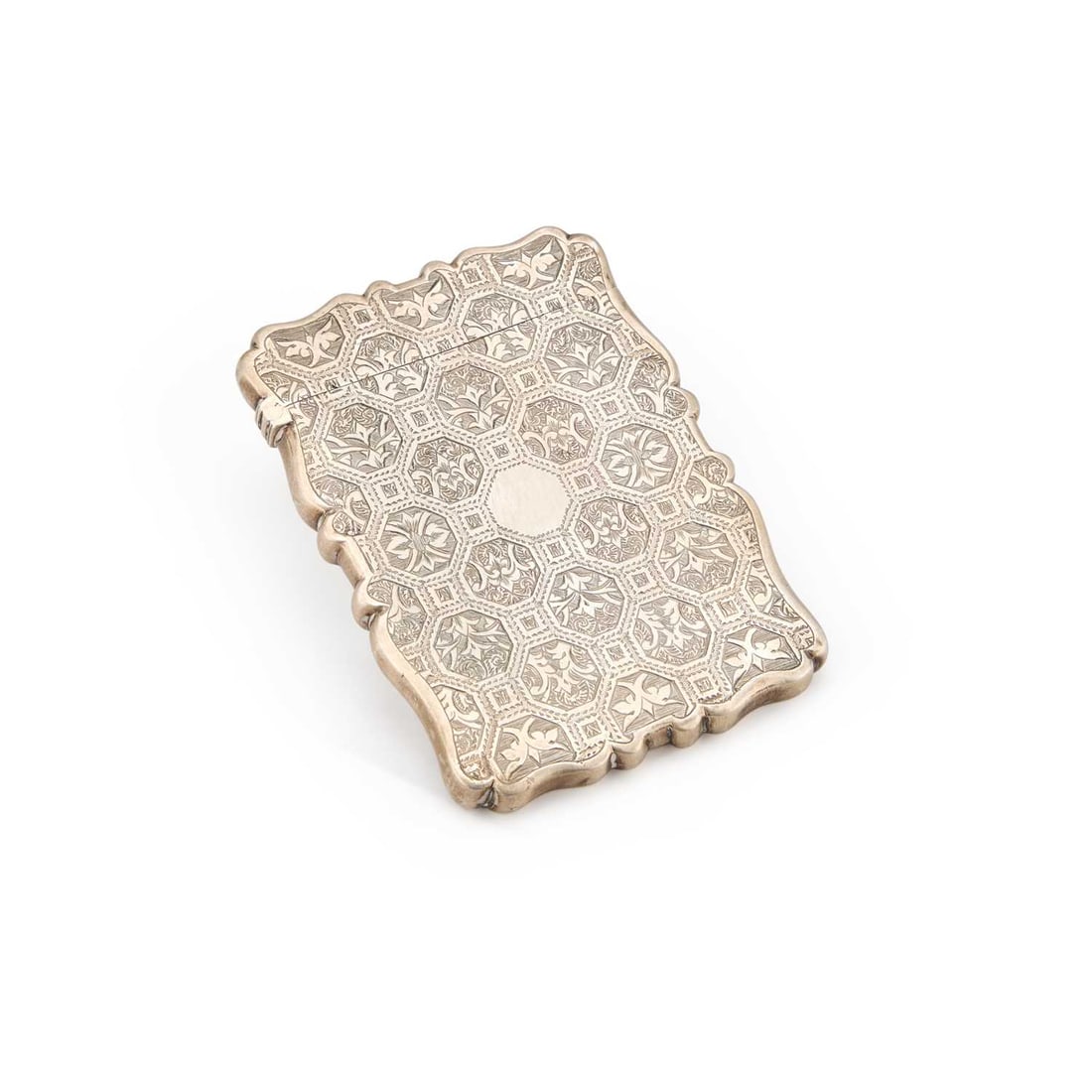 A VICTORIAN SILVER CARD CASE (1 of 3)
