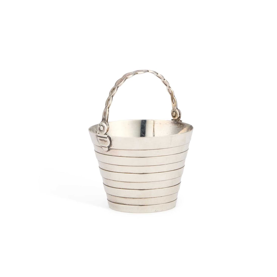 A GEORGE II SILVER CREAM PAIL (1 of 2)