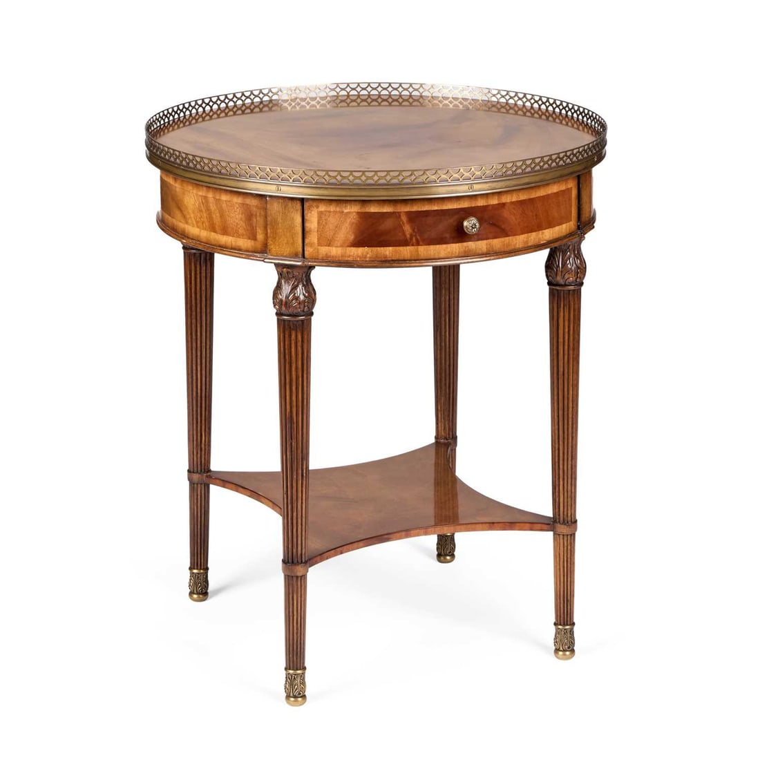 A MAITLAND-SMITH MAHOGANY CIRCULAR SIDE TABLE (1 of 1)