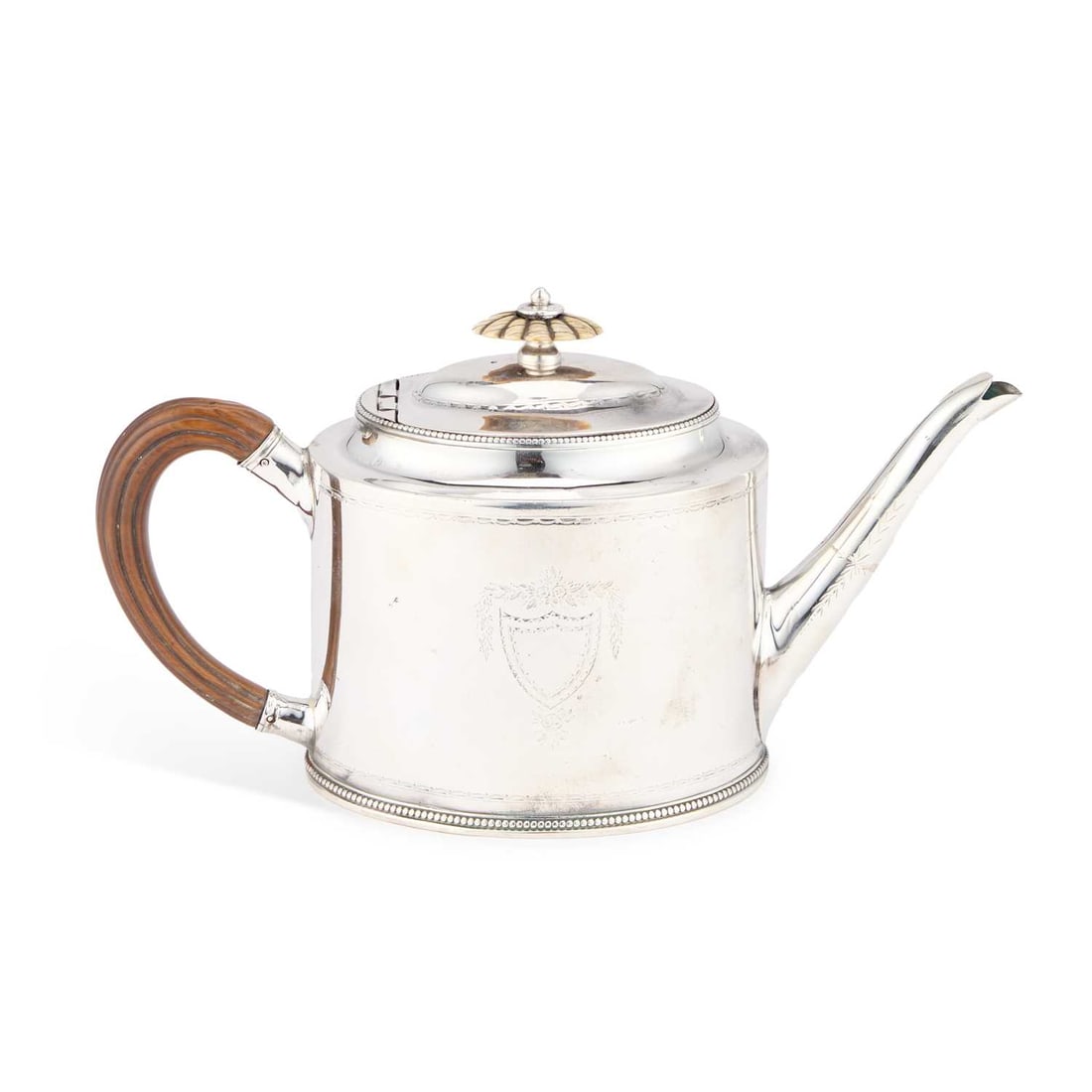 § A GEORGE III SILVER TEAPOT (1 of 1)