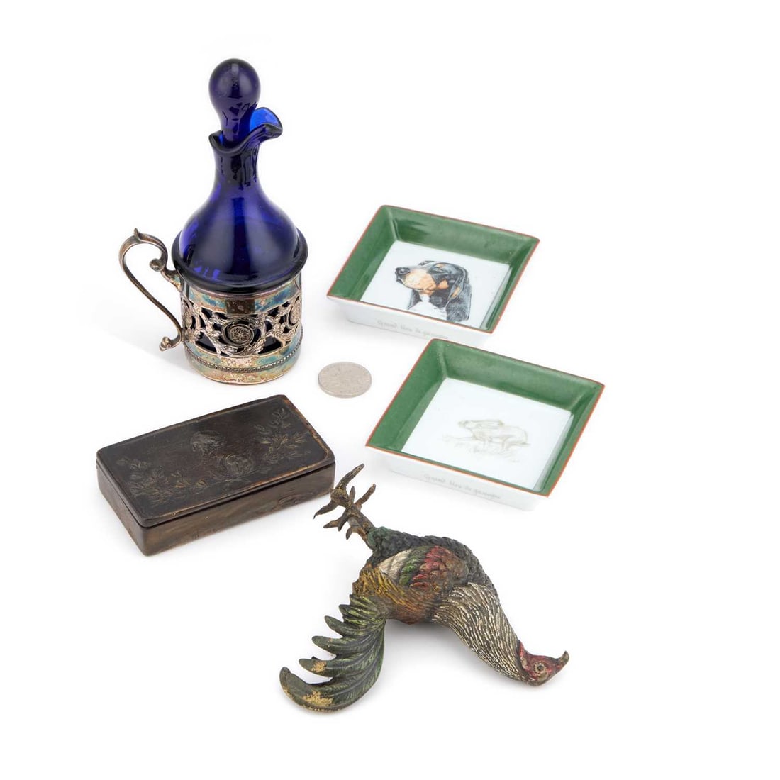 AN EARLY 20TH CENTURY AUSTRIAN COLD-PAINTED BRONZE MODEL OF A COCKEREL (1 of 1)