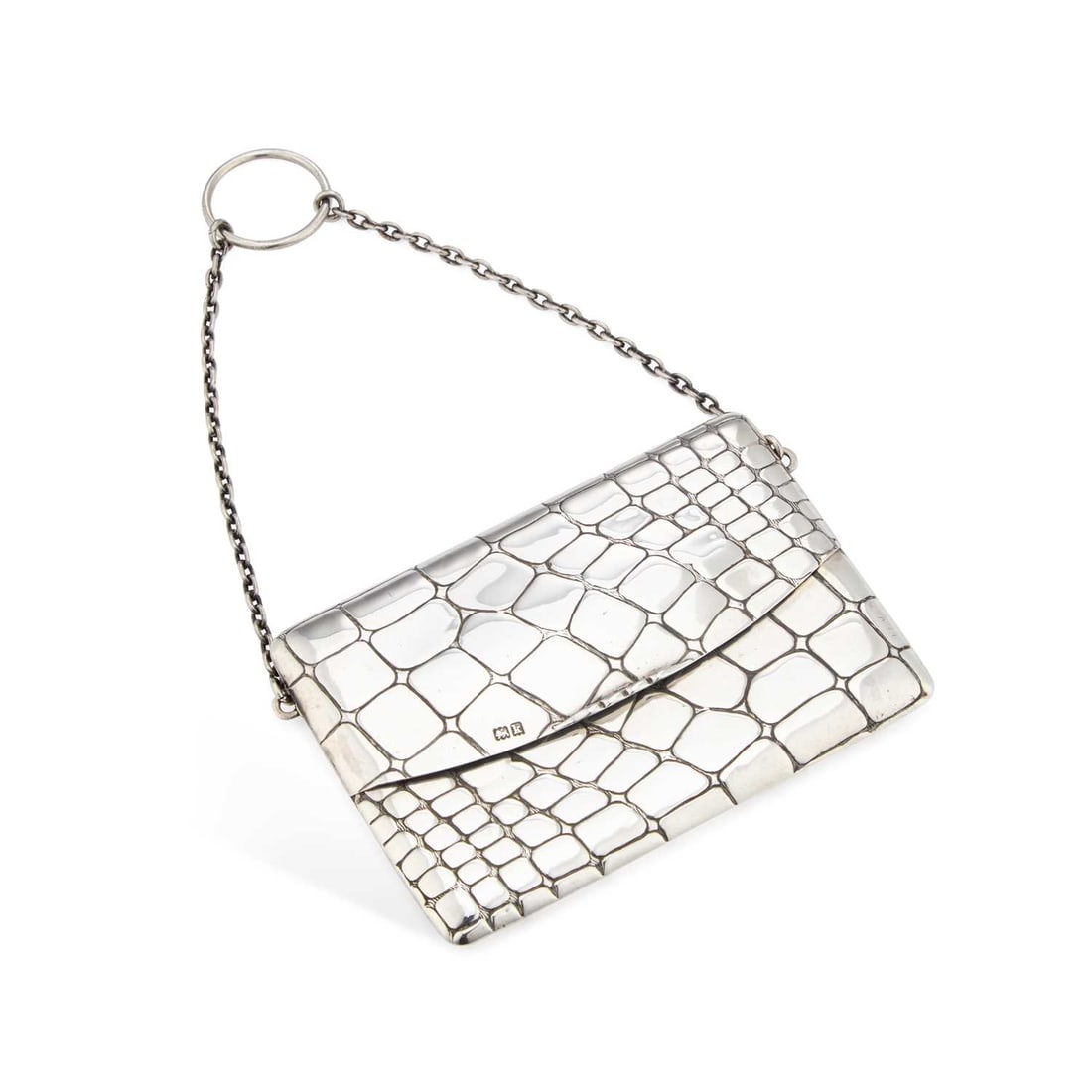 AN EDWARDIAN SILVER CARD CASE (1 of 2)