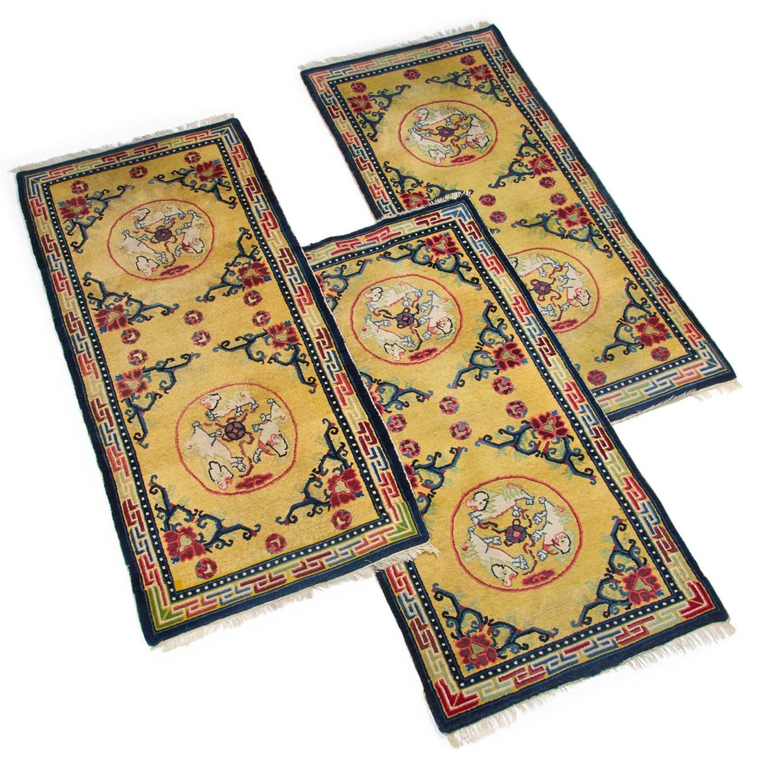 A SET OF THREE CHINESE BAOTOU RUGS (1 of 1)