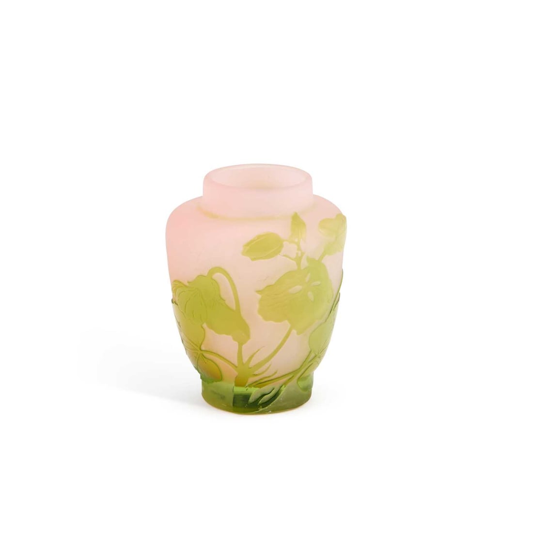 AN EMILE GALLÉ CAMEO GLASS MINIATURE VASE (1 of 1)