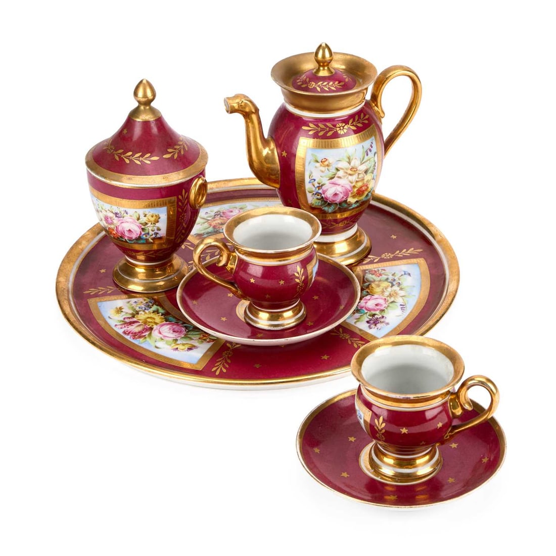 A PARIS PORCELAIN CABARET SET 19TH CENTURY (1 of 1)