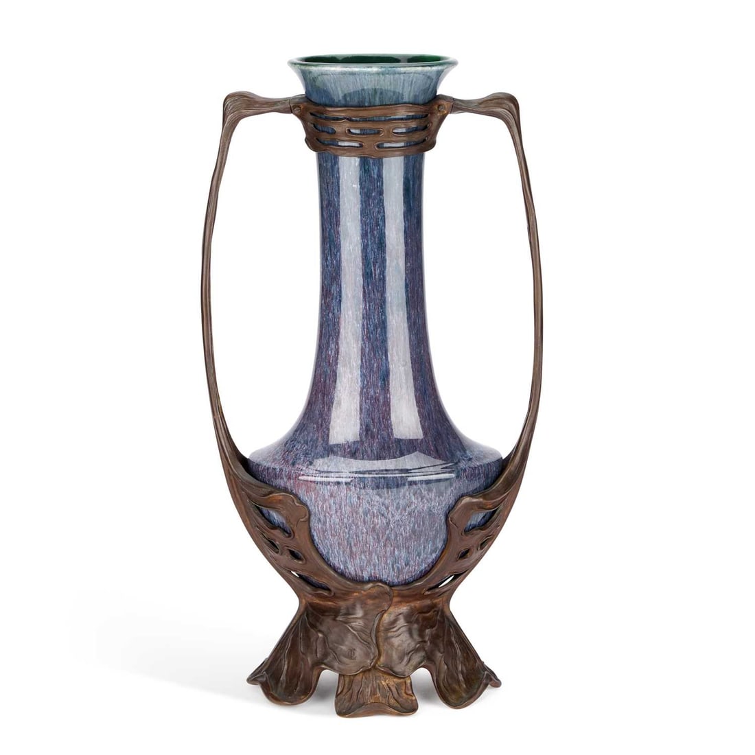 AN ART NOUVEAU BRONZE-MOUNTED VASE BY OTTO ECKMANN (1 of 1)