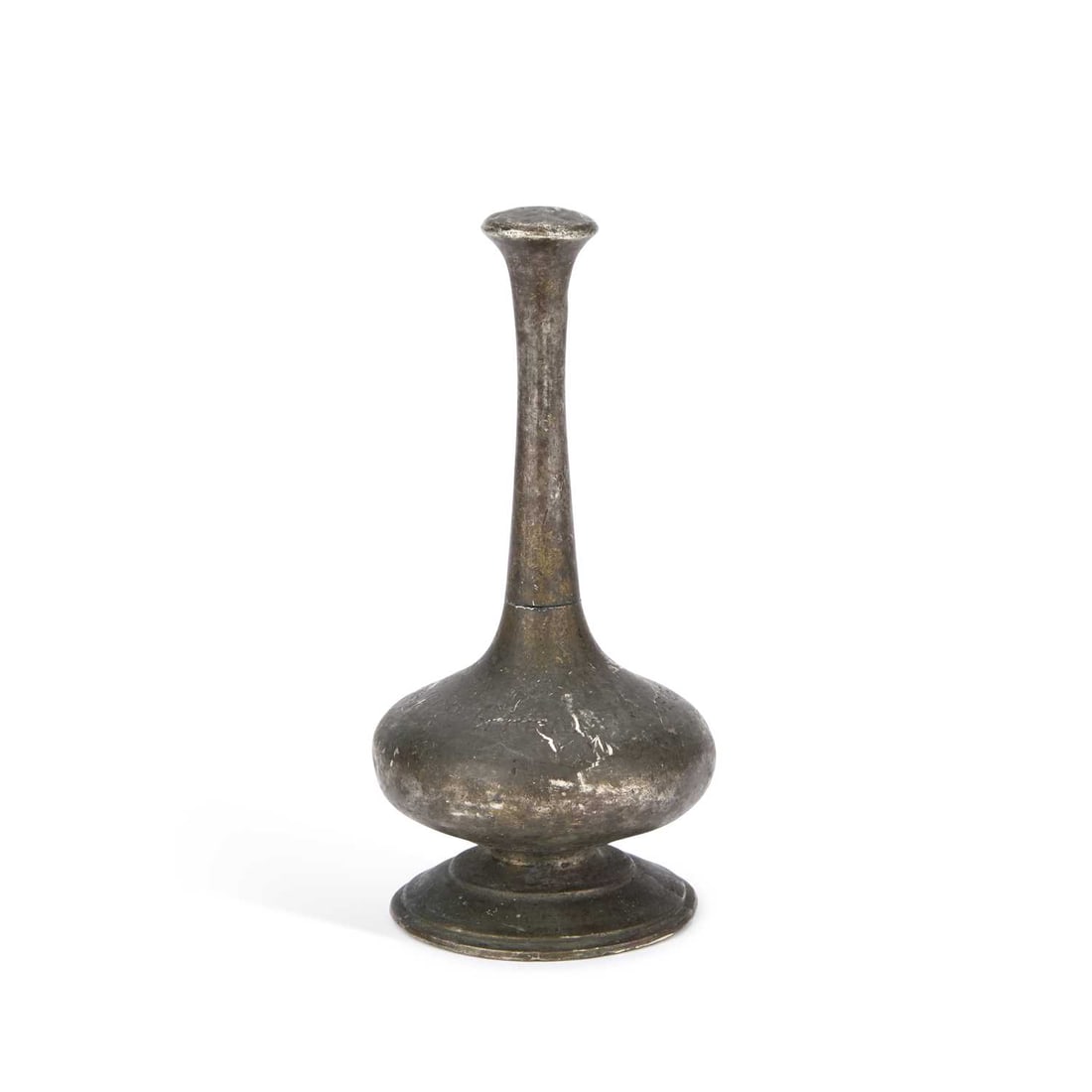 A CEYLONESE WHITE-METAL ROSE WATER SPRINKLER DATED 1908 (1 of 3)