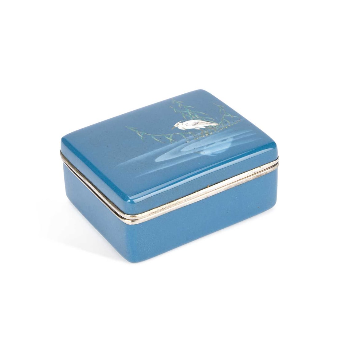 A FINE JAPANESE CLOISONNÉ ENAMEL BOX AND COVER IN THE MANNER OF ANDO JUBEI (1 of 3)