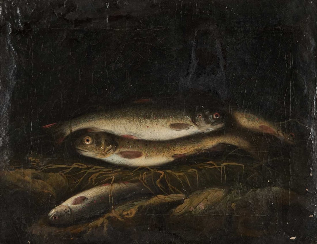 CIRCLE OF HENRY LEONIDAS ROLFE (1823-1881) THE DAYS CATCH (1 of 2)