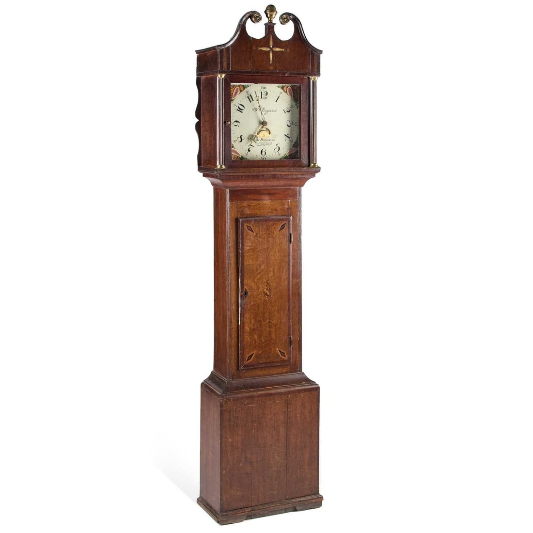 A SMALL EARLY 19TH CENTURY OAK 30-HOUR LONGCASE CLOCK SIGNED WM ENGLAND, NORTH PETHERTON (1 of 1)