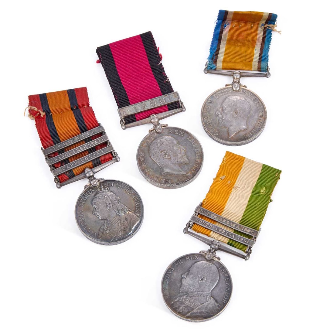 A GROUP OF BOER WAR AND FIRST WORLD WAR MEDALS (1 of 1)