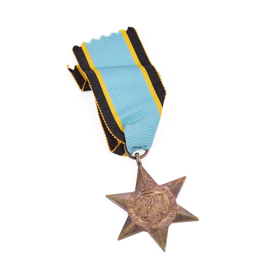 A SECOND WORLD WAR AIR CREW EUROPE STAR: A SECOND WORLD WAR AIR CREW EUROPE STAR unnamed as issued. 3.8cm wide