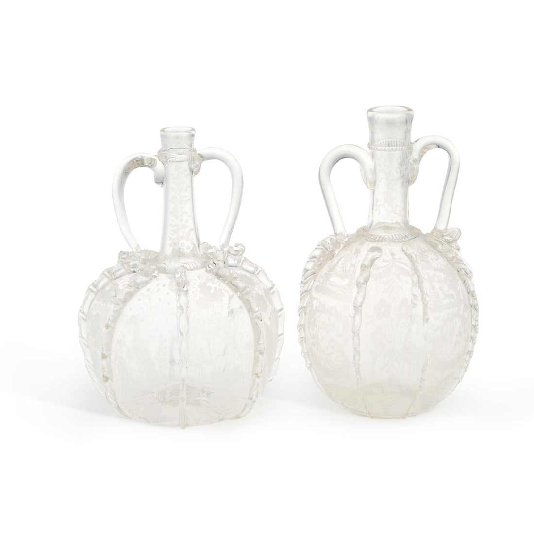 TWO 18TH CENTURY DUTCH TWO-HANDLED DECANTERS (1 of 1)