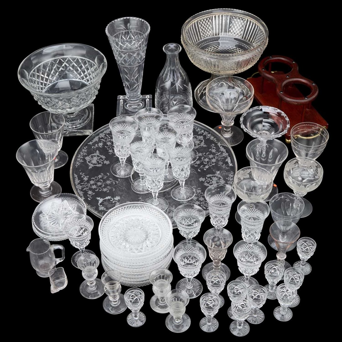 A LARGE COLLECTION OF GLASS 19TH CENTURY AND LATER (1 of 1)