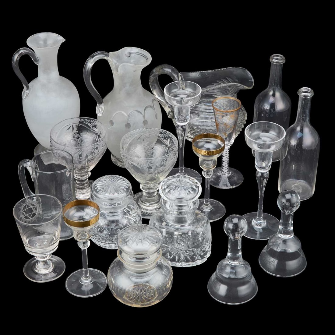 A COLLECTION OF GLASS 19TH CENTURY AND LATER (1 of 1)