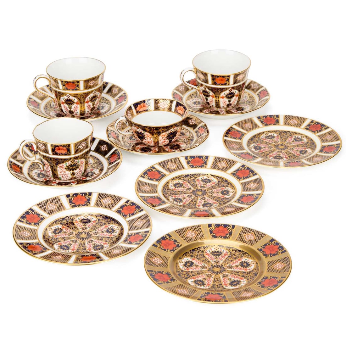 A GROUP OF ROYAL CROWN DERBY IMARI TEAWARES 20TH CENTURY (1 of 1)