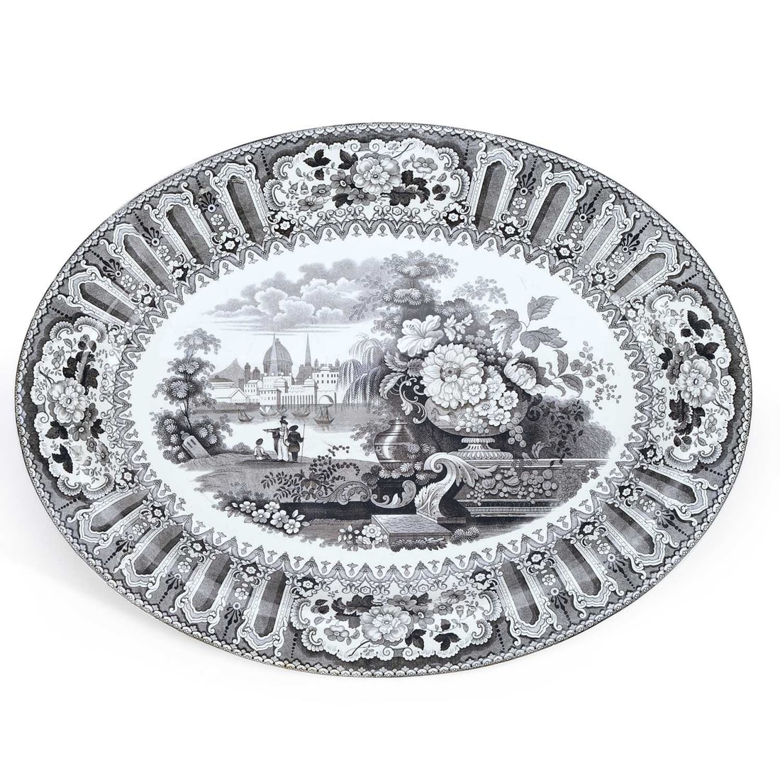 A WEDGWOOD POTTERY EARTHENWARE MEAT PLATE CIRCA 1850 (1 of 2)