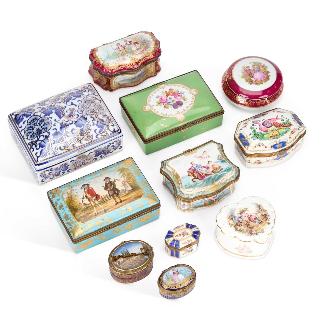 A COLLECTION OF FRENCH BOXES LATE 19TH/ 20TH CENTURY (1 of 1)