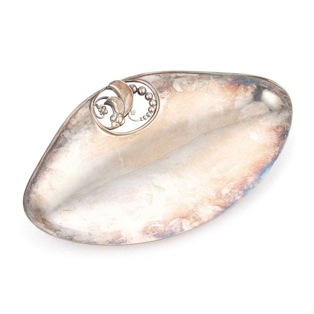 GEORG JENSEN, A DANISH STERLING SILVER TABLE DISH (1 of 3)