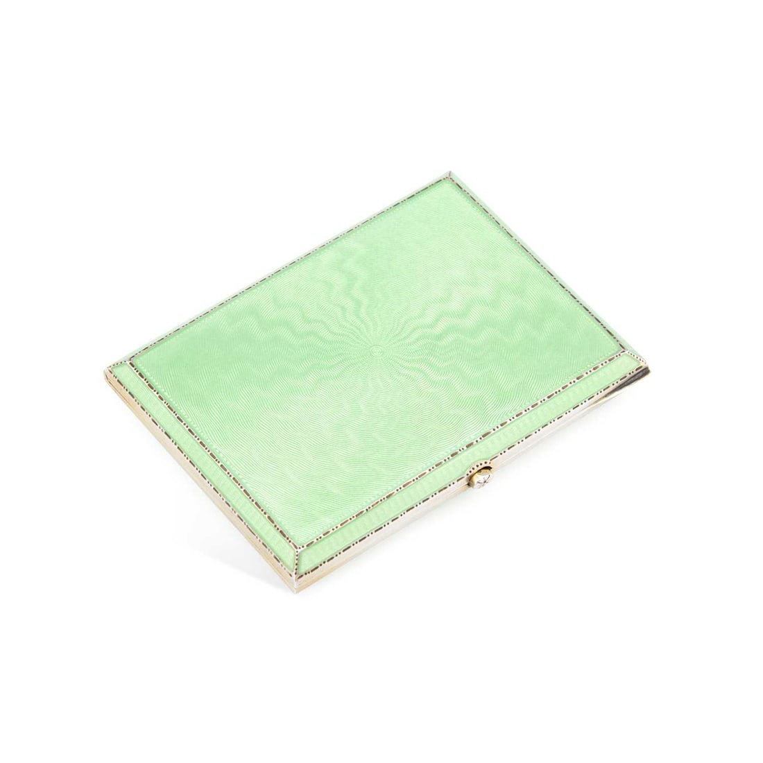 A CONTINENTAL SILVER AND ENAMEL CIGARETTE CASE (1 of 3)