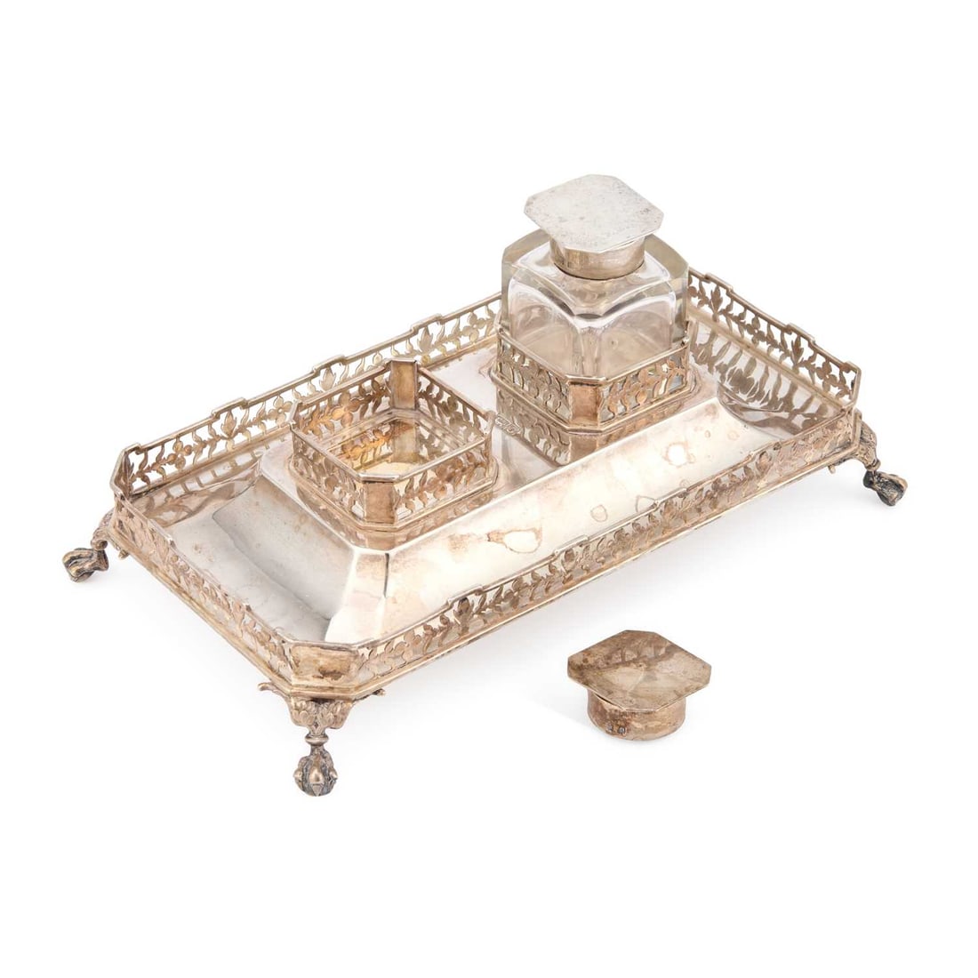 A GEORGE V SILVER DESK STAND (1 of 1)