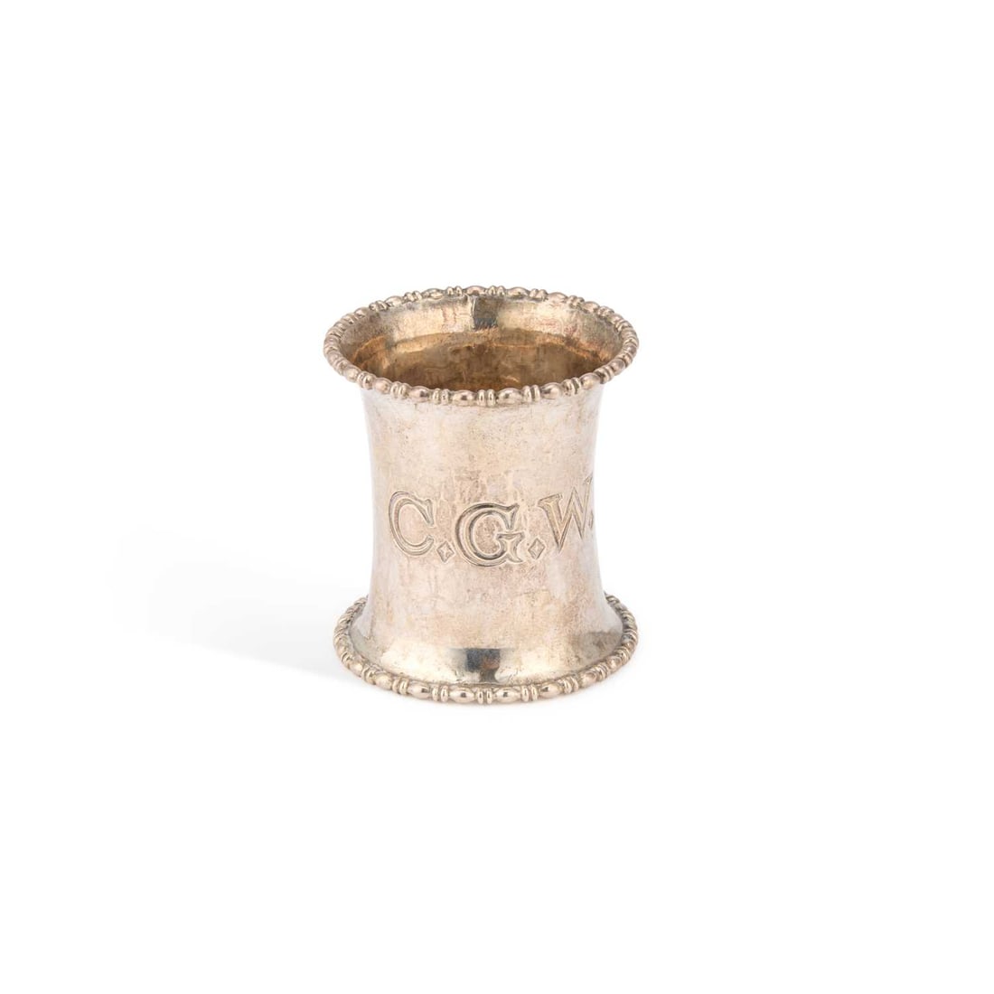 OMAR RAMSDEN, AN ARTS AND CRAFTS SILVER NAPKIN RING (1 of 1)