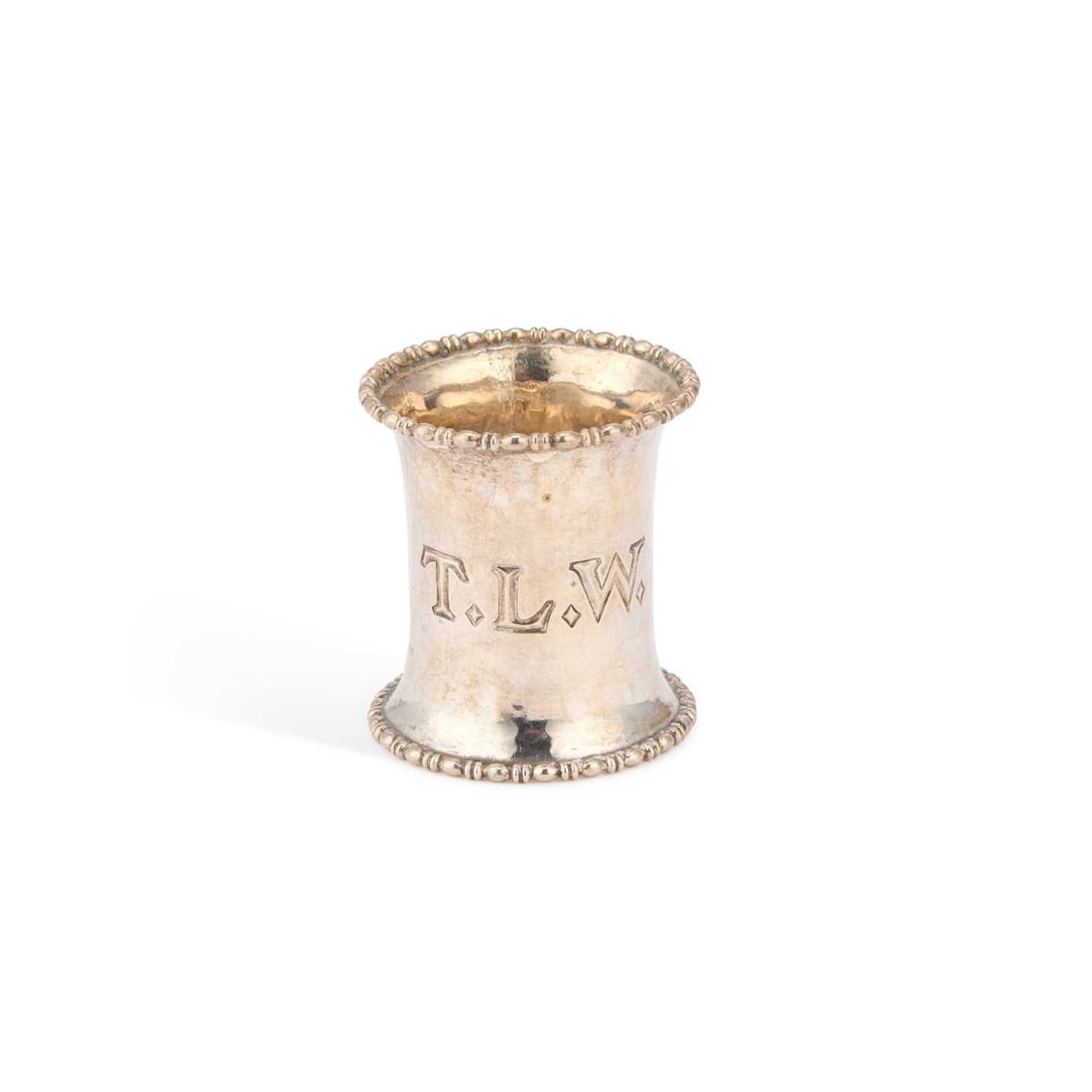 OMAR RAMSDEN, AN ARTS AND CRAFTS SILVER NAPKIN RING (1 of 1)