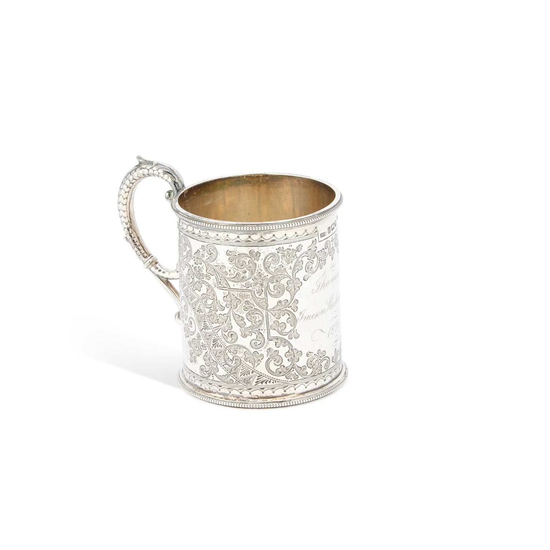 A VICTORIAN SILVER CHRISTENING MUG (1 of 4)