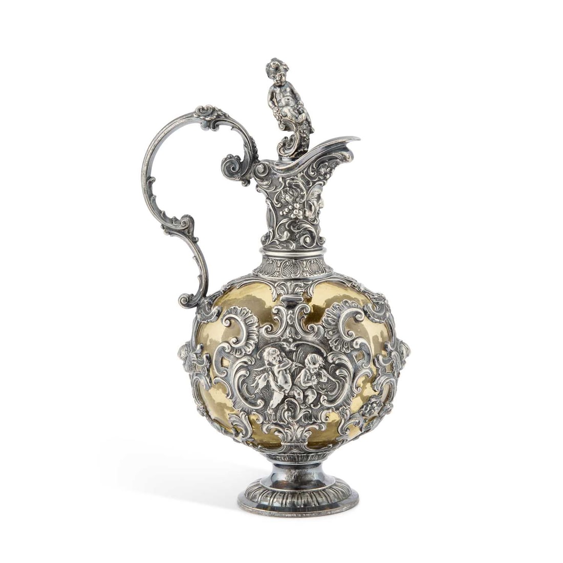 A 19TH CENTURY CLARET JUG (1 of 4)