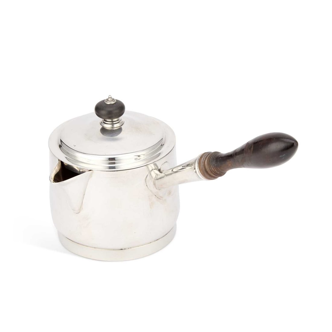 A GEORGE III SILVER BRANDY PAN (1 of 3)