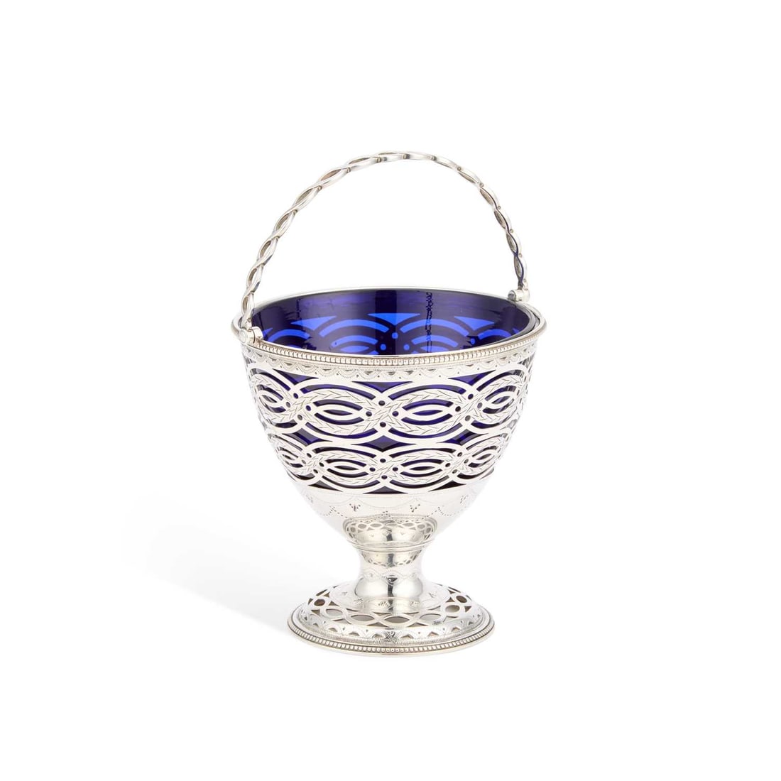 A GEORGE III SILVER SUGAR BASKET (1 of 1)