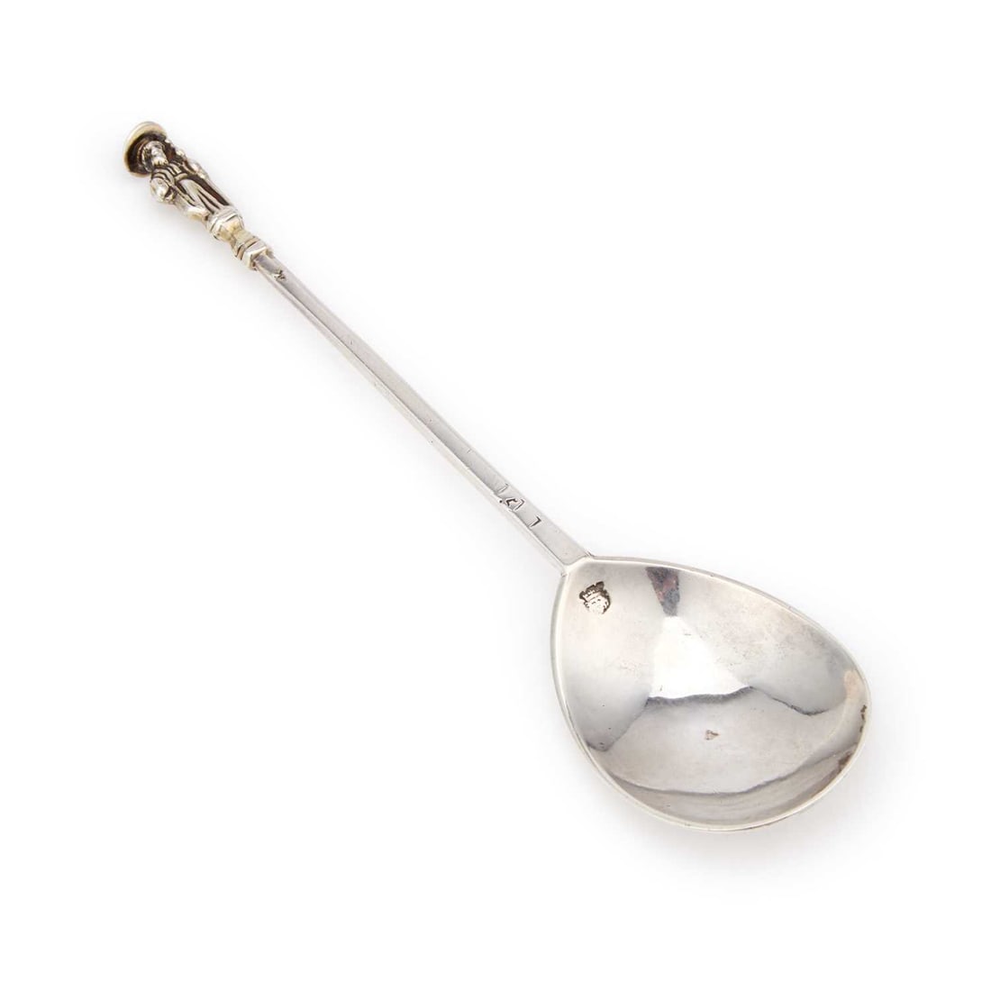 A JAMES I SILVER APOSTLE SPOON (1 of 4)