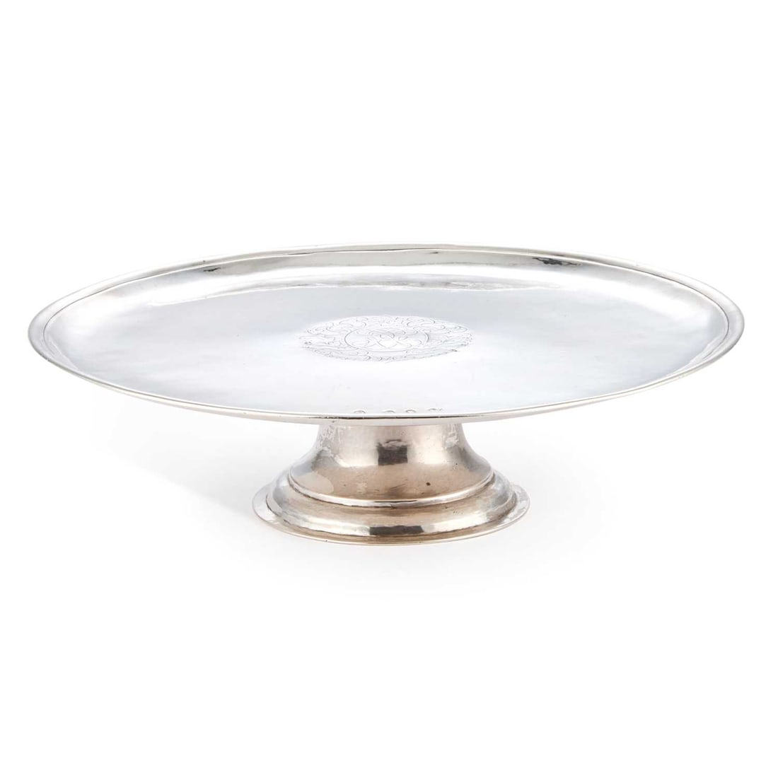 A GEORGE I BRITANNIA STANDARD SILVER TAZZA (1 of 5)