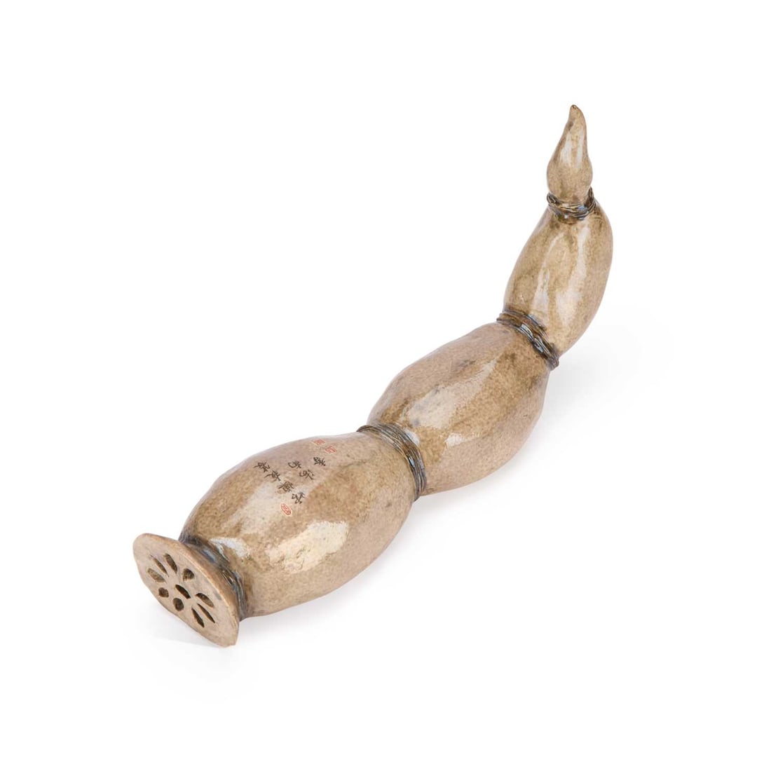 A CHINESE GOURD SCROLL WEIGHT (1 of 9)