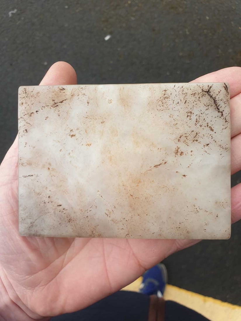 A CHINESE JADE RECTANGULAR PLAQUE - 10