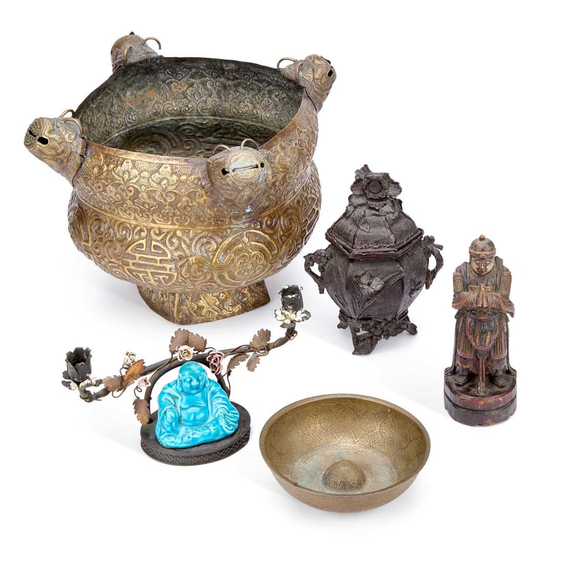 A LARGE CHINESE BRASS JARDINIÈRE (1 of 1)