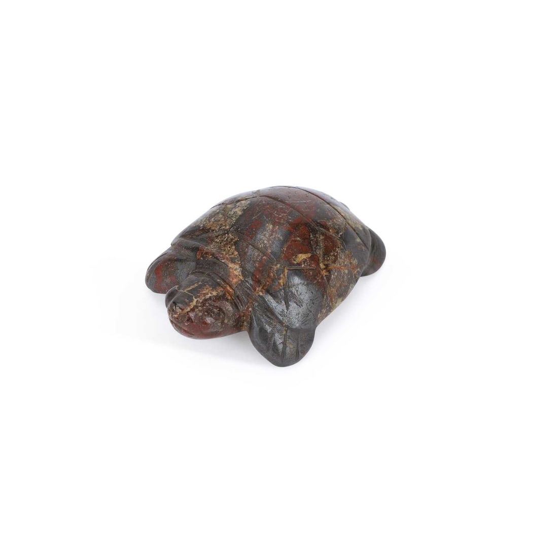 A CHINESE HARDSTONE CARVING OF A TORTOISE (1 of 2)