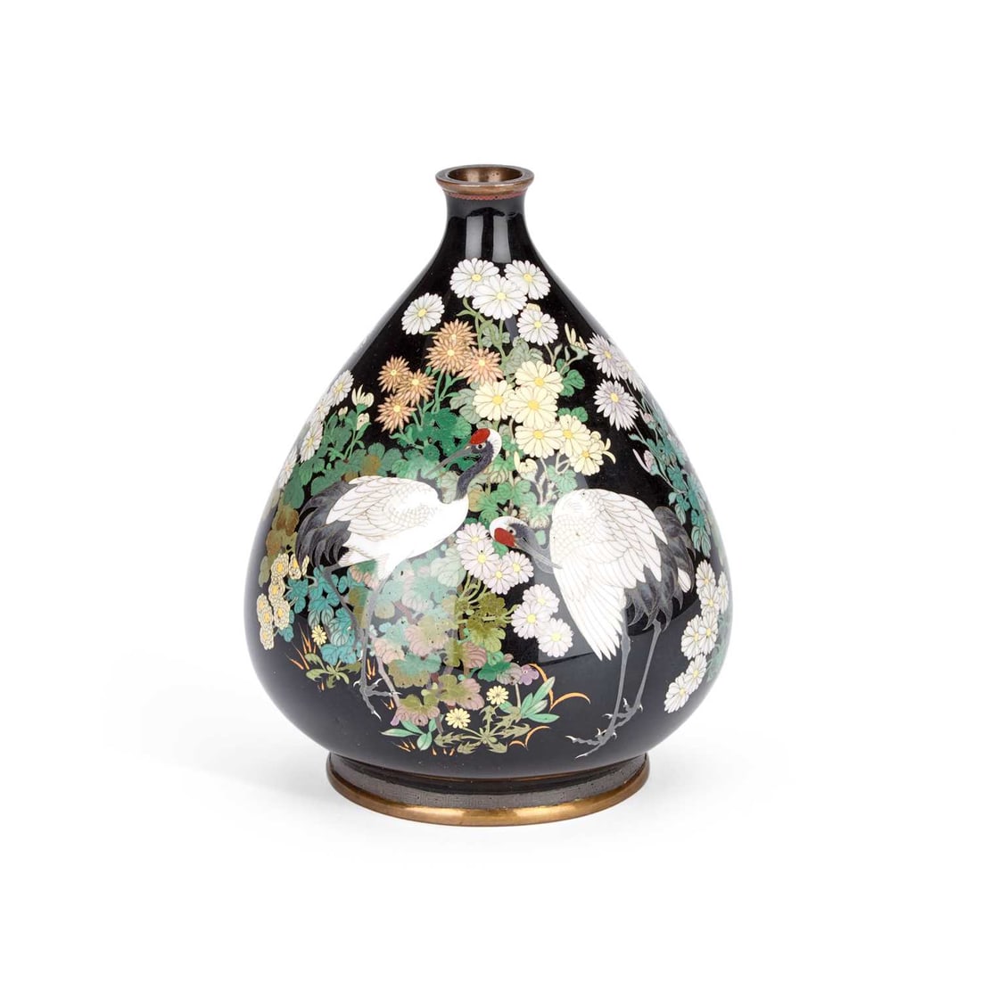A JAPANESE CLOISONNÉ VASE MEIJI PERIOD (1 of 1)