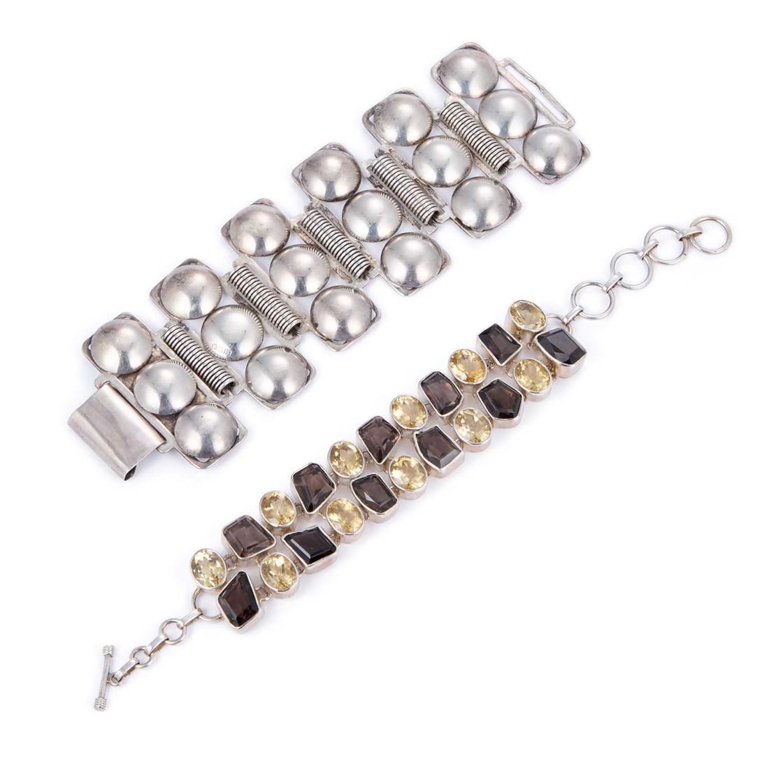 TWO SILVER BRACELETS (1 of 1)