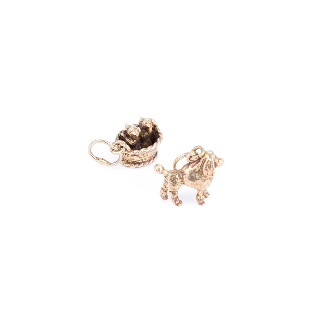 TWO DOG CHARMS/ PENDANTS (1 of 1)