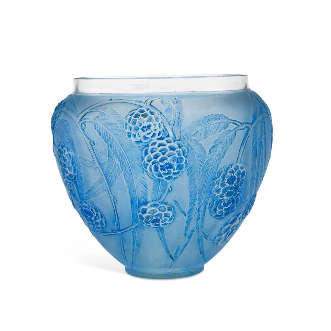 RENÉ LALIQUE (FRENCH, 1860-1945) A NEFLIERS VASE, DESIGNED 1923 (1 of 3)