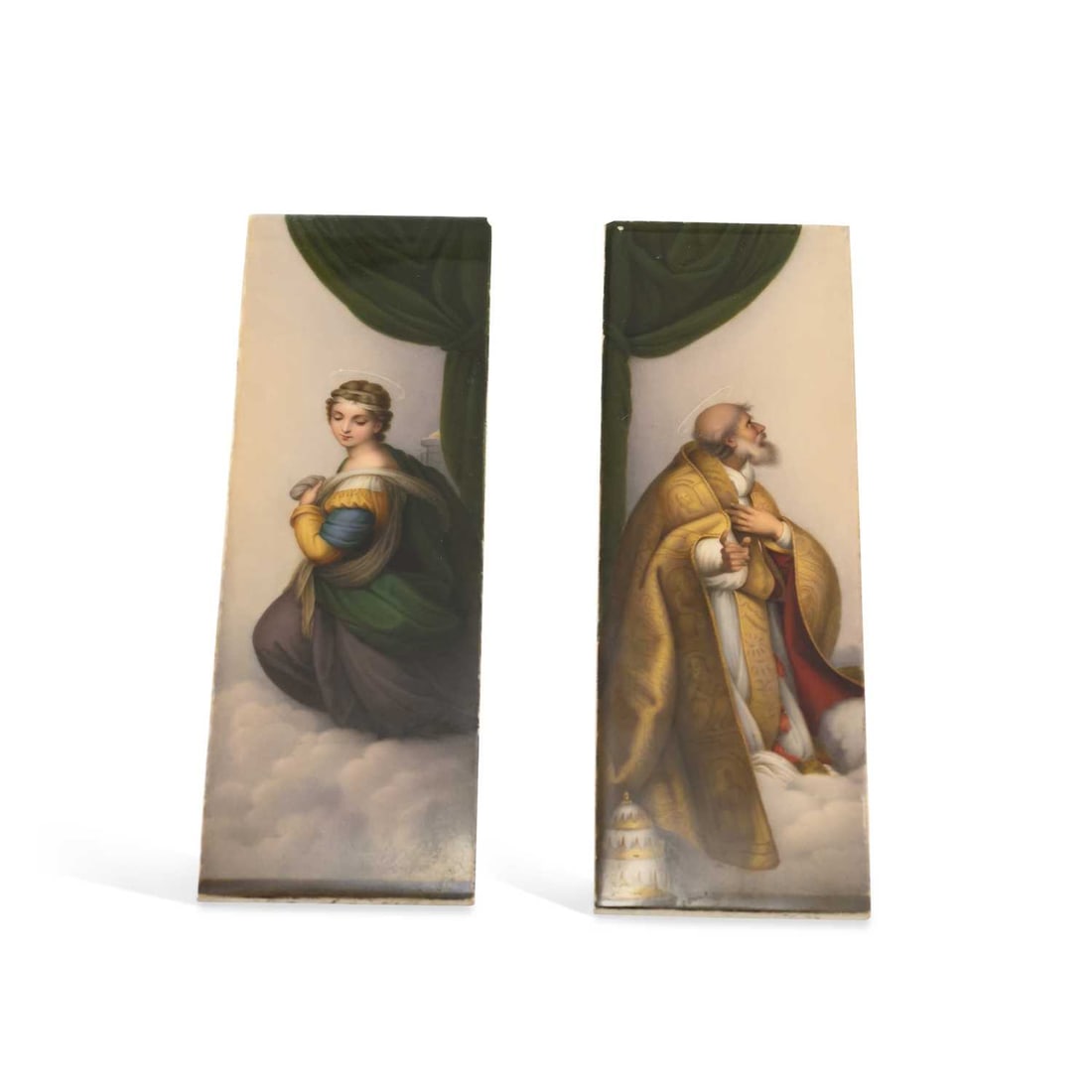 A PAIR OF KPM BERLIN PORCELAIN PLAQUES CIRCA 1870 (1 of 1)