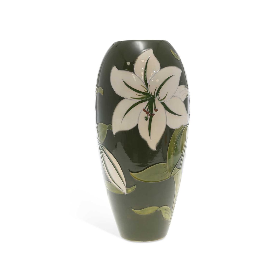 A WALTER MOORCROFT POTTERY VASE (1 of 3)