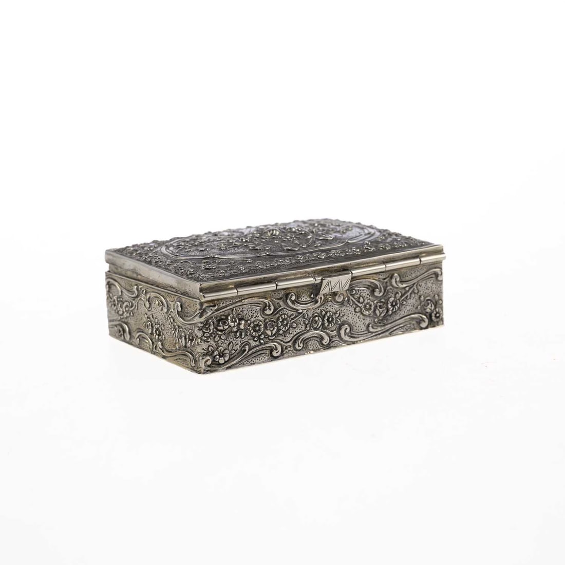 A CONTINENTAL SILVER SNUFF BOX - 2
