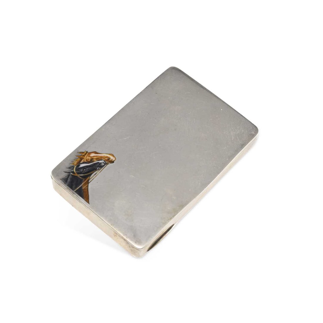 A CONTINENTAL SILVER AND ENAMEL BOX (1 of 2)