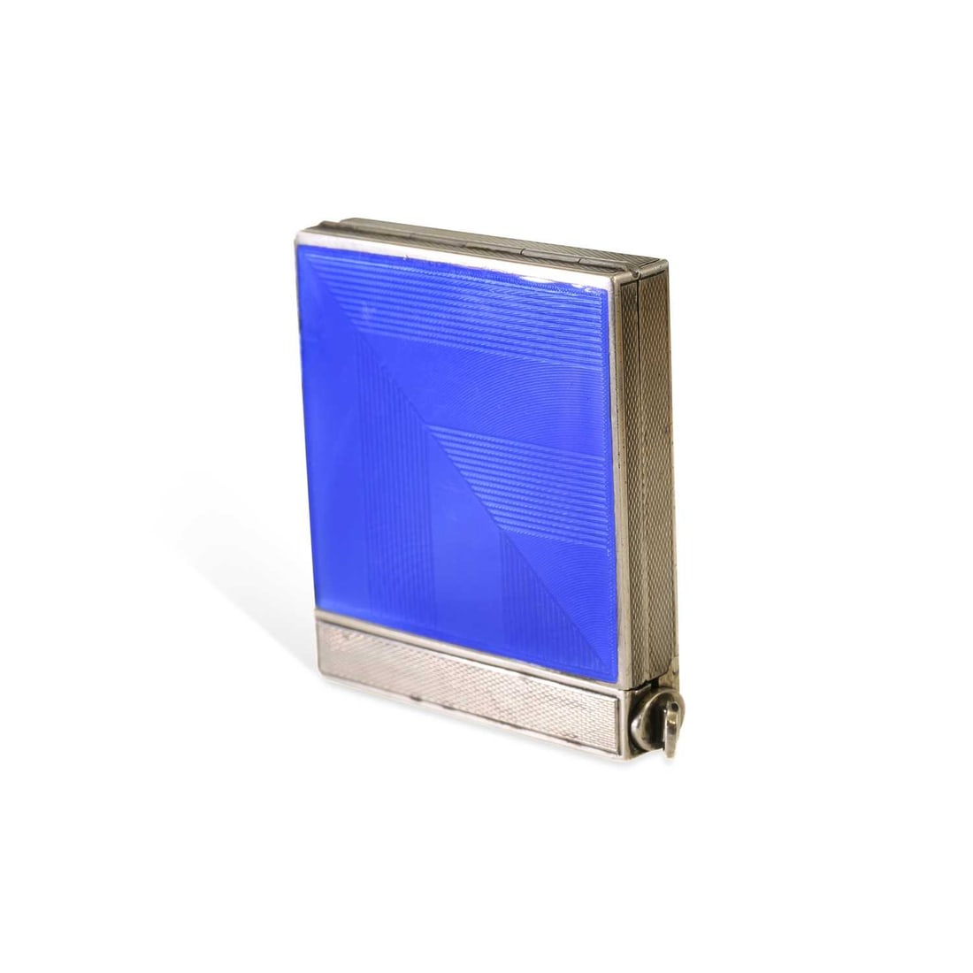 A CONTINENTAL SILVER AND ENAMEL COMPACT (1 of 2)