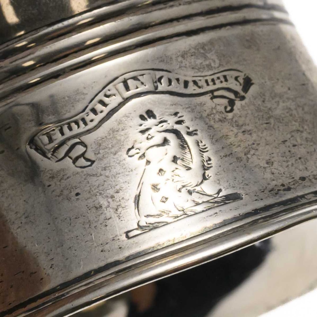 A VICTORIAN SILVER TABLE BELL - 4