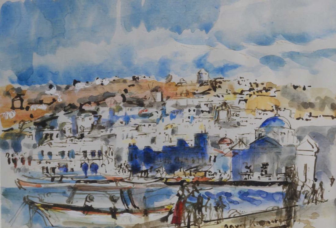 ‡ DAVID RISK KENNARD (BORN 1953) MYKONOS (1 of 2)